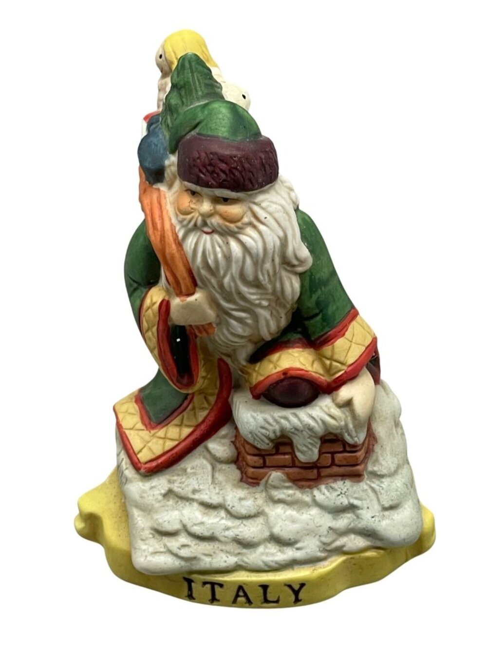Santa's of the Nations Italy St Nicola Santa Claus Hand Painted Figurine READ